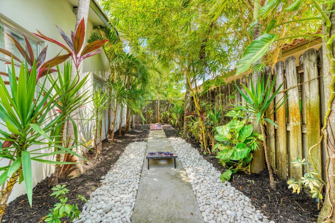 Luxury Tropical Oasis! Huge Saltwater Pool! 1 Mile To Beach! Villa Fort Lauderdale Eksteriør billede